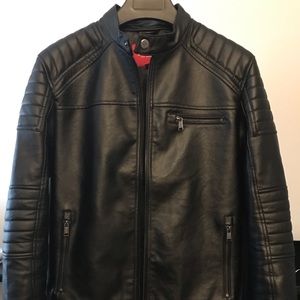 G by Guess Pleather Hooded Jacket